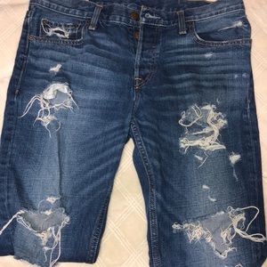 Hollister Distressed Button up jeans